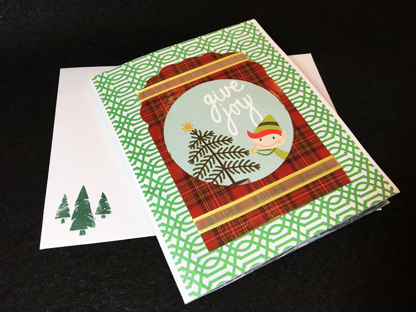 Giving Joy Plaid- Front