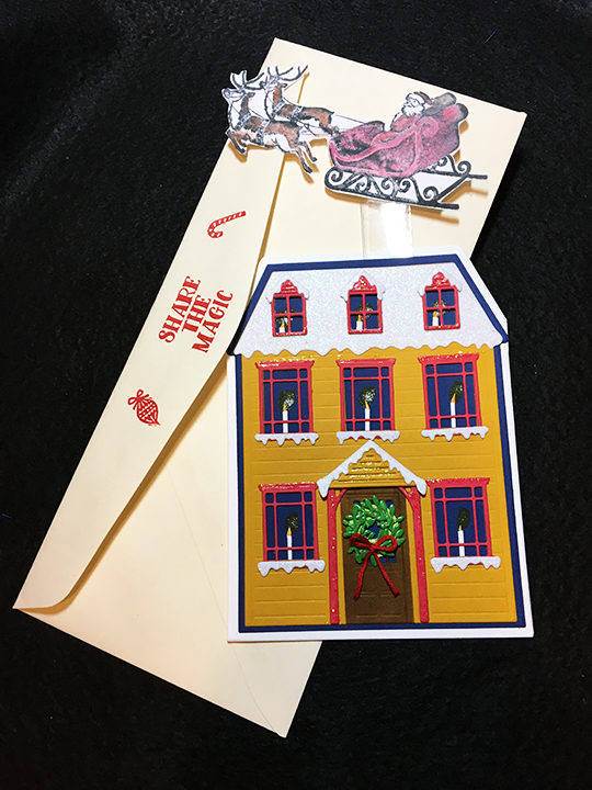 Santa is coming-card-envelope