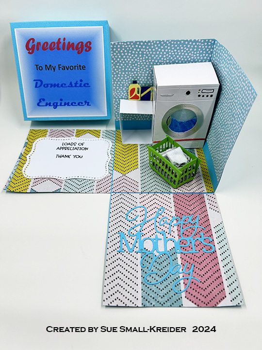 A Laundry Explosion Box Card for mother’s Day – Ully Cat's World